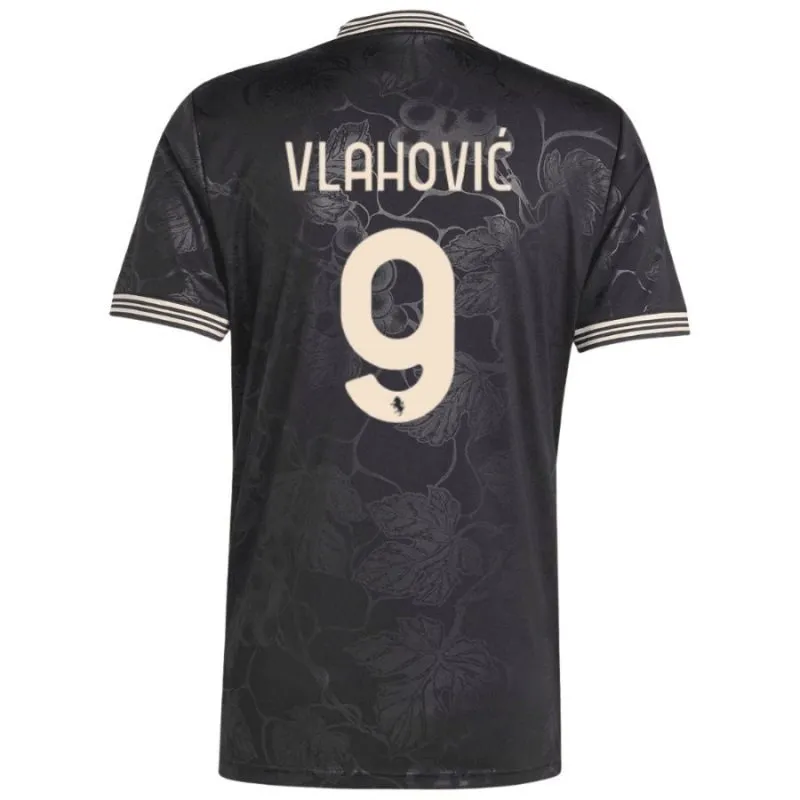 Juventus VLAHOVIC 2025/26 Third Kids' Kit Jersey - Black