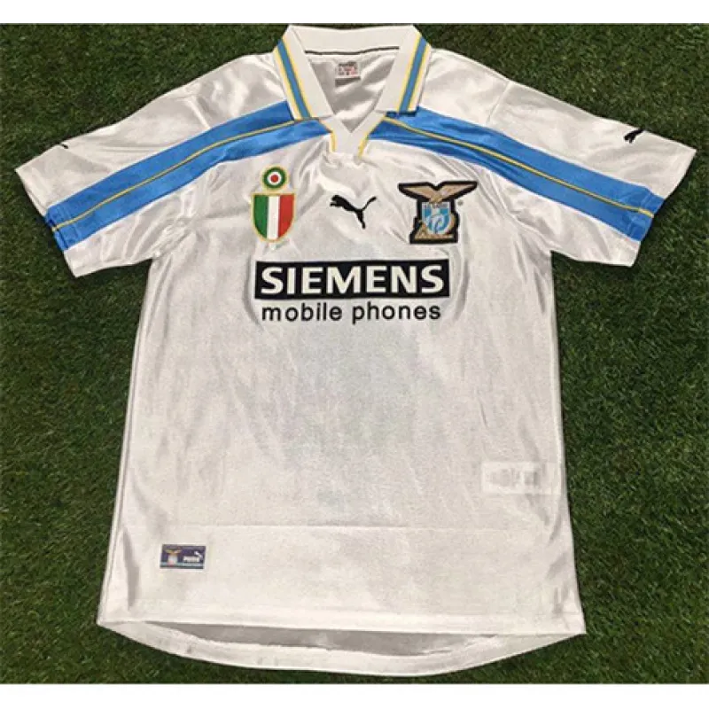 Lazio 2000/01 Retro Away Jersey - White