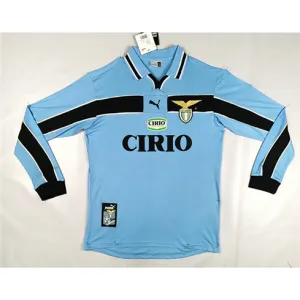 Maglia long sleeve retro di casa di Lazio 1998 - 00 - Azzurra
