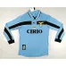 Lazio 1998 - 00 Home Retro Long Sleeve Jersey - Blue