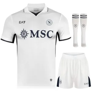 Napoli 2024/25 Children's Away Jersey Set - White