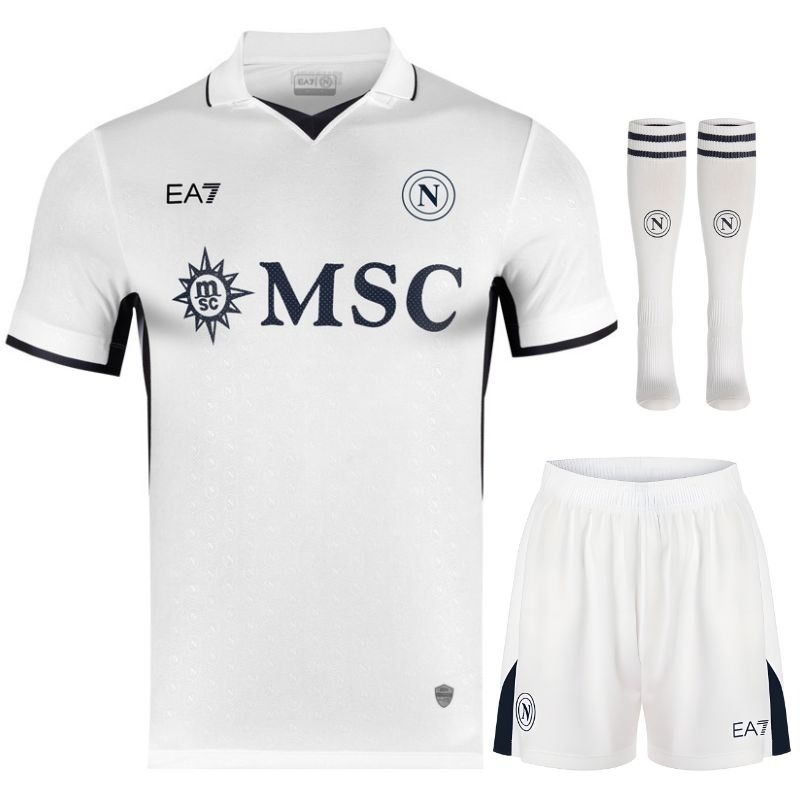 Napoli 2024/25 Kinder Auswärts-Jersey-Set - Weiß