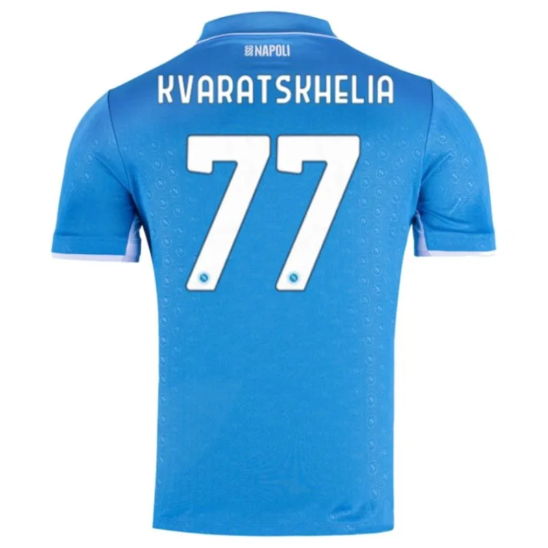 Kvaratskhelia's Napoli 2024/25 Heim-Jersey - Blau