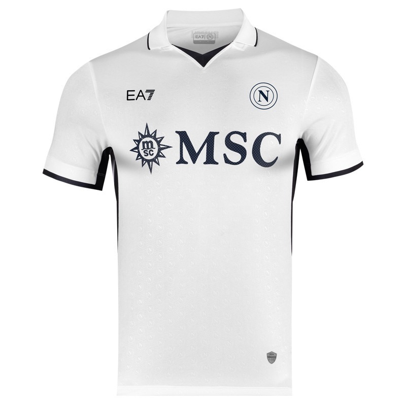 Maillot d'extérieur de Napoli 2024/25 de Cheddira - Blanc