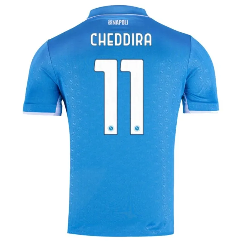 Jeux de maillots pour enfants domicile de Napoli 2024/25 de Cheddira - Bleu
