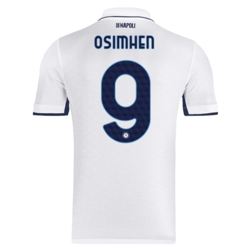 Osimhen's Napoli 2024/25 Away Kids' Jersey Set - White