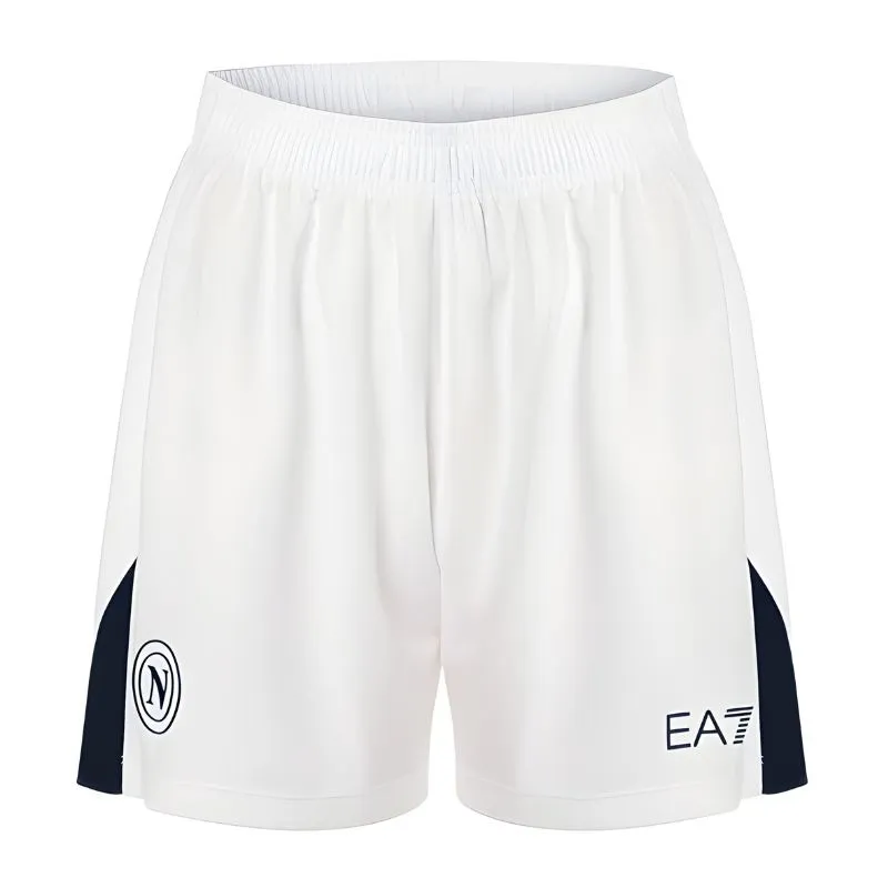 Juego de camisetas para niños de campo de fuera de Napoli 2024/25 de Cheddira - Blanca