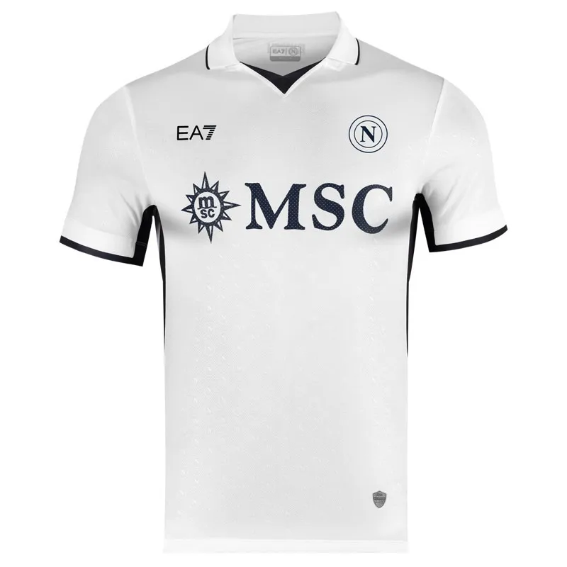 Kvaratskhelia's Napoli 2024/25 Away Kids' Jersey Set - White