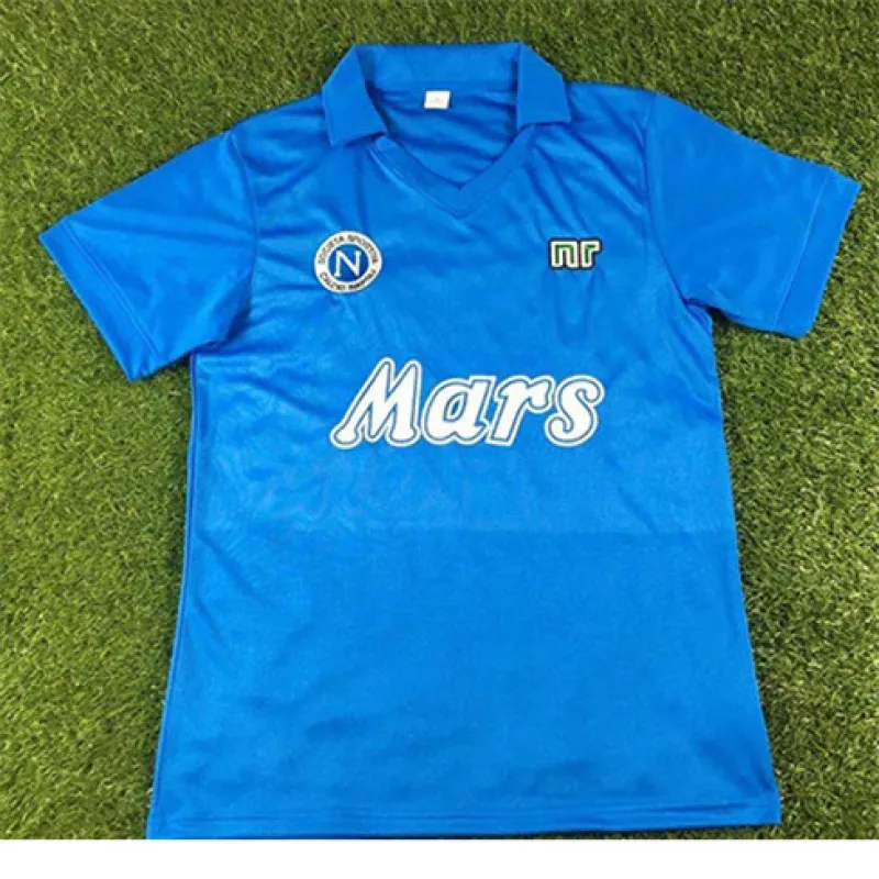 Maillot rétro domicile de Naples 1988/89 - Bleu