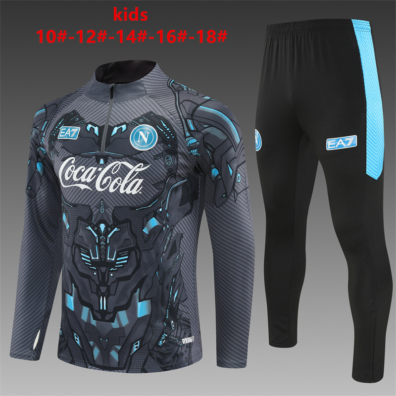 Napoli 2025/26 Kinder Sportanzug Grau
