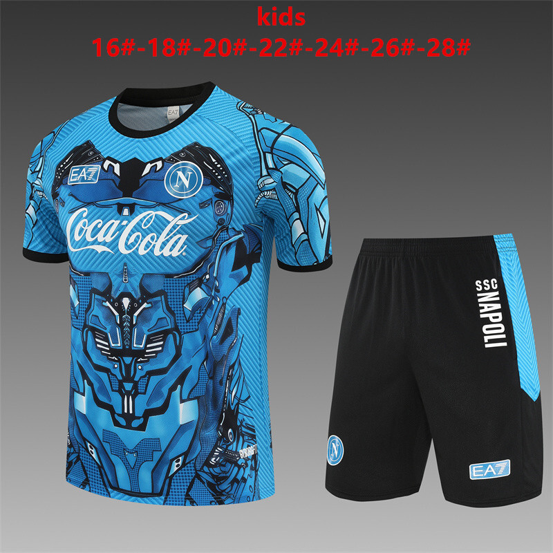Napoli 2025/26 Set Allenamento Bambino blu