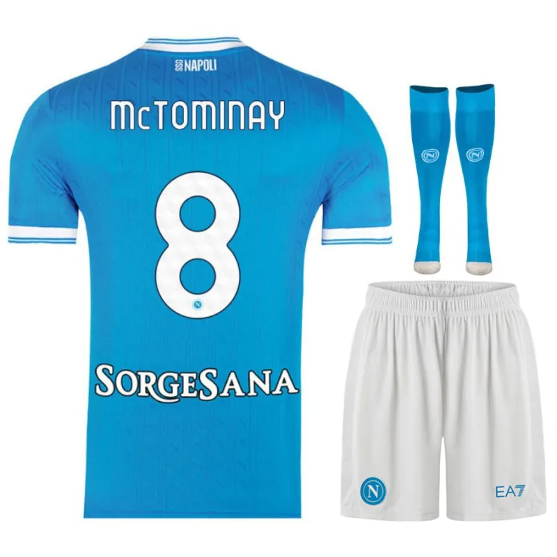Napoli McTOMINAY 2025/26 Home Kids' Jersey Set - Blue