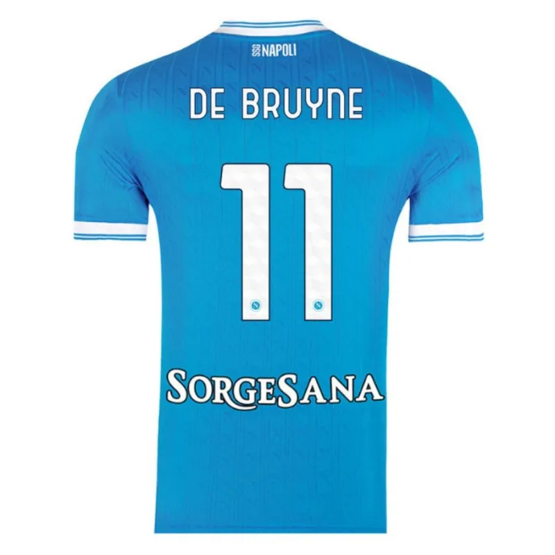 Set de maillot enfant domicile de DE BRUYNE pour le Napoli 2025/26 - Bleu