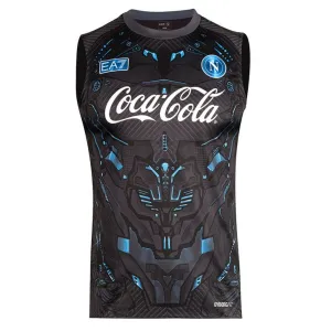 Napoli 2025/26 Sleeveless Training Jersey - Black