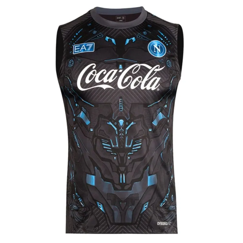 Napoli 2025/26 Ärmelloses Trainingsshirt - Schwarz