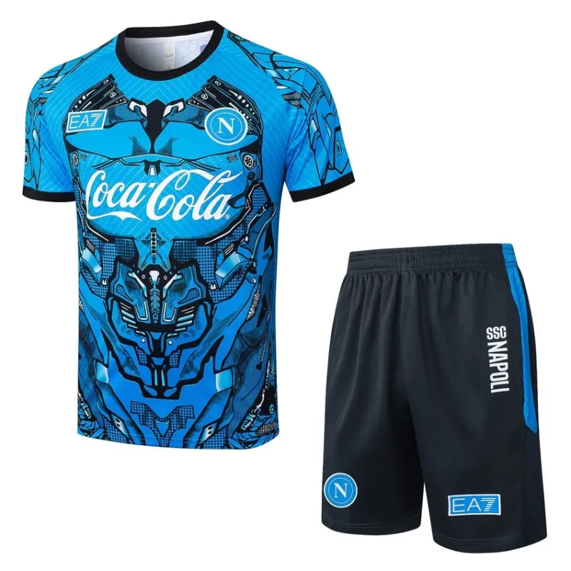 Napoli 2025/26 Maglia da allenamento + Pantaloncini - Blu
