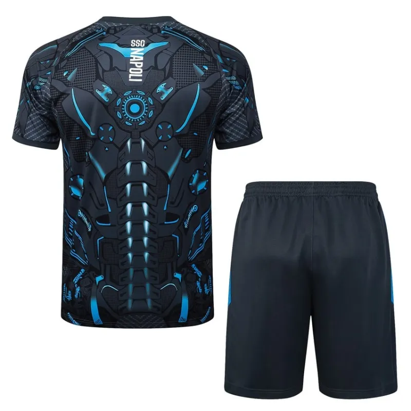 Napoli 2025/26 Maglia da allenamento + Pantaloncini - Nera