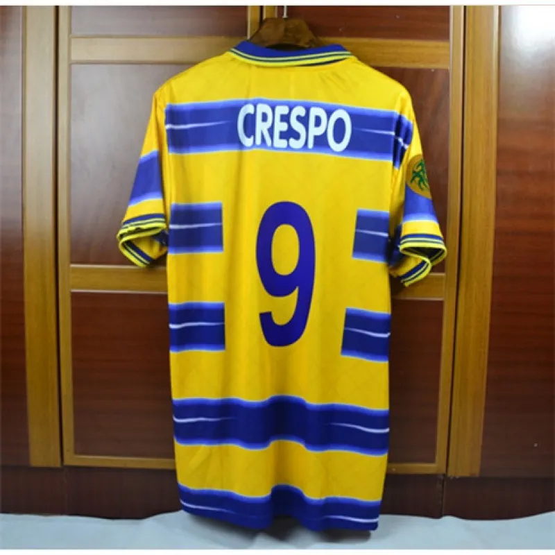 Crespo's Parma 1998/99 Home Retro Jersey No.9 - Yellow