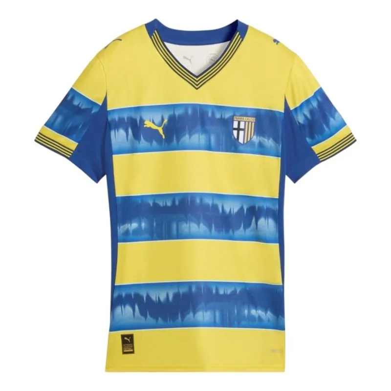 Parma 2025/26 Away Kids Kit Jersey - Blue/Yellow