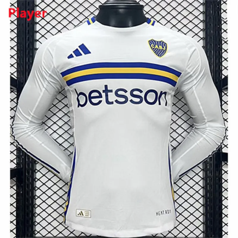 Maglia da trasferta a maniche lunghe per giocatori di Boca Juniors 2024/25 - Bianca