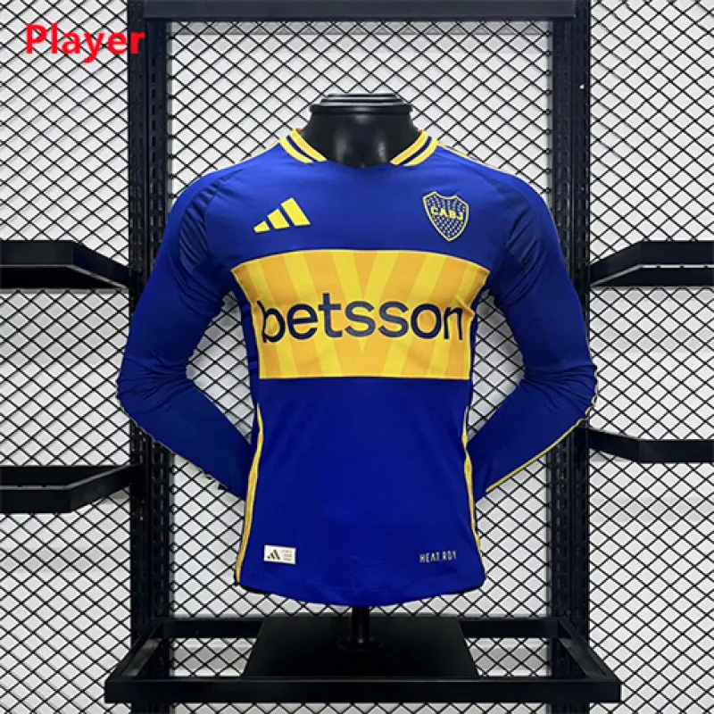 Maglia di casa a maniche lunghe per giocatori di Boca Juniors 2024/25 - Blu