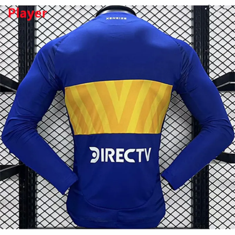Maglia di casa a maniche lunghe per giocatori di Boca Juniors 2024/25 - Blu
