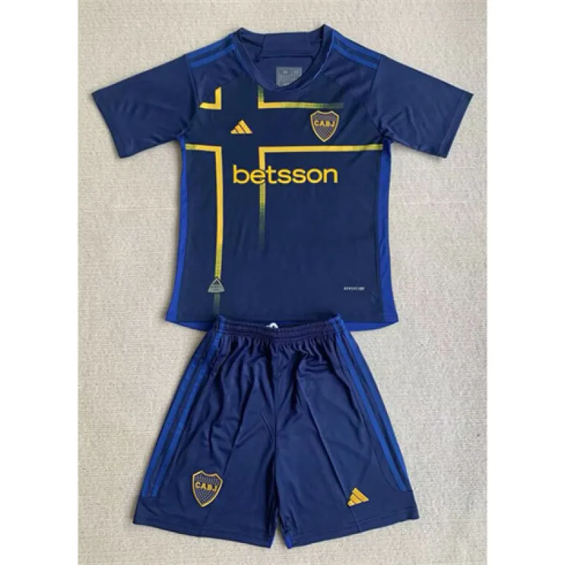 Boca Juniors 2024/25 Drittes Kinderjersey - Blau