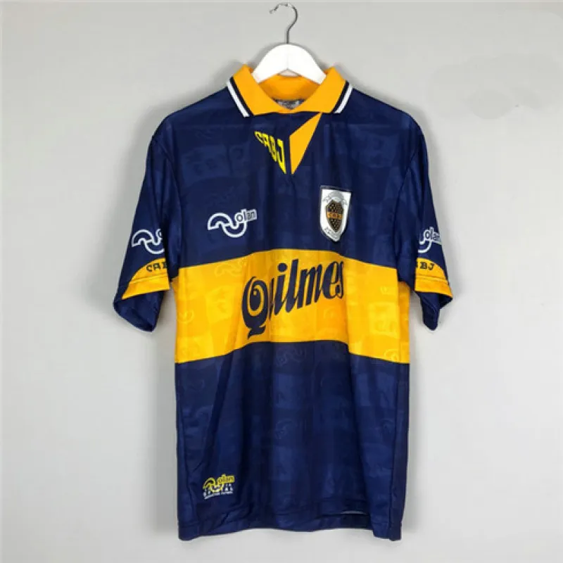 Boca Juniors 1995/96 Retro Heimtrikot - Blau