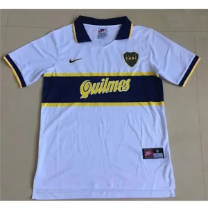 Boca Juniors 1997 Retro Auswärts Trikot - Weiß