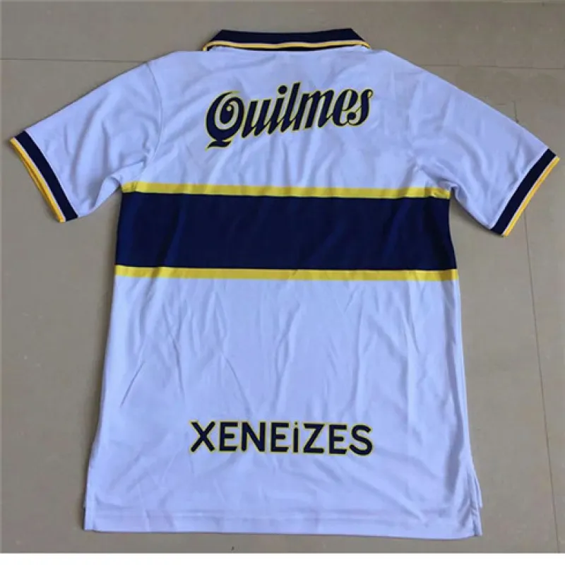 Boca Juniors 1997 Retro Auswärts Trikot - Weiß