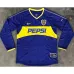 Maglia long-sleeved retrò di campo di casa di Boca Juniors 2003/04 - Blu