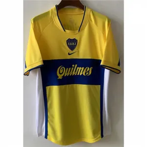 Boca Juniors 2001 Retro Auswärtstrirot - Gelb