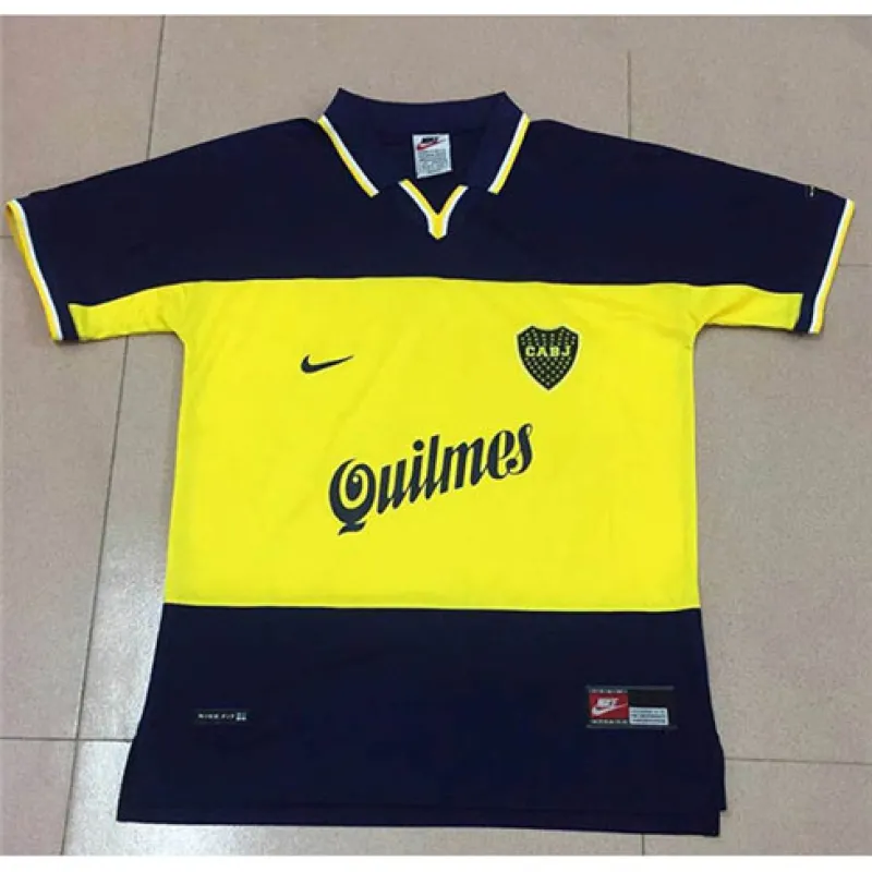 Camiseta retrò de campo de casa de Boca Juniors 1999 - Amarilla