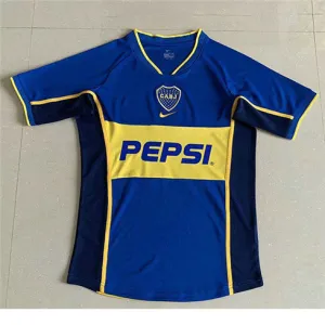 Boca Juniors 2002 Retro Heimtrikot - Blau