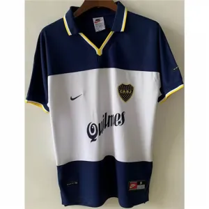 Boca Juniors 2000 Retro Auswärtstrirot - Weiß