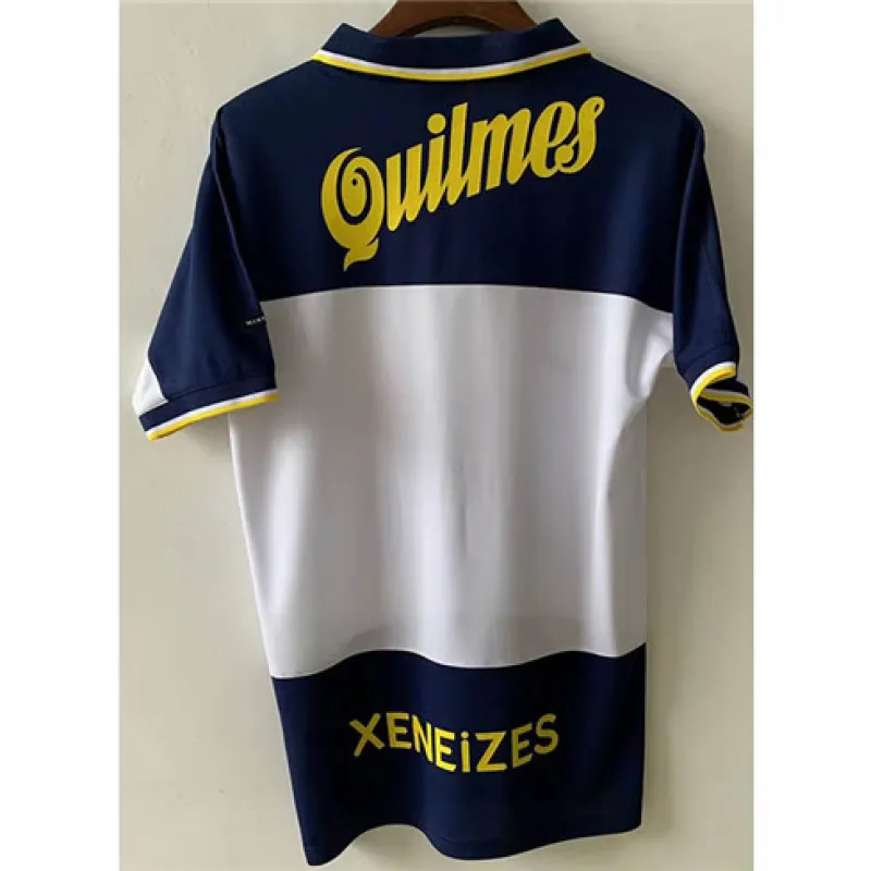 Boca Juniors 2000 Retro Auswärtstrirot - Weiß
