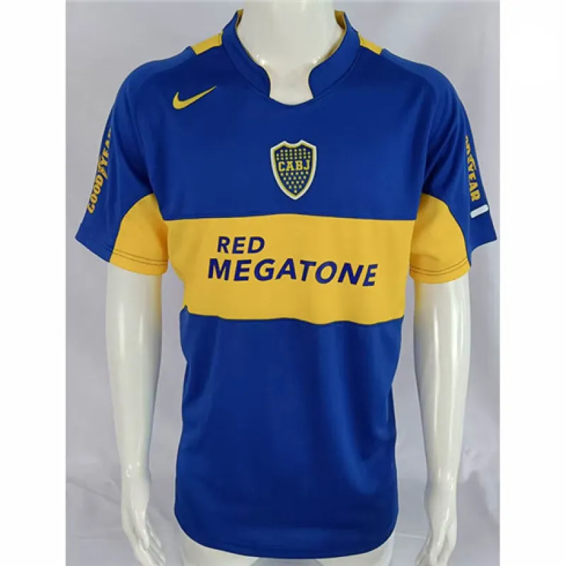 Boca Juniors 2005/06 Retro Heimtrikot - Blau