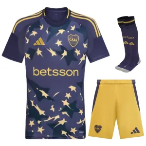 Boca Juniors 2025/26 Drittes Kinder-Kit - Blau