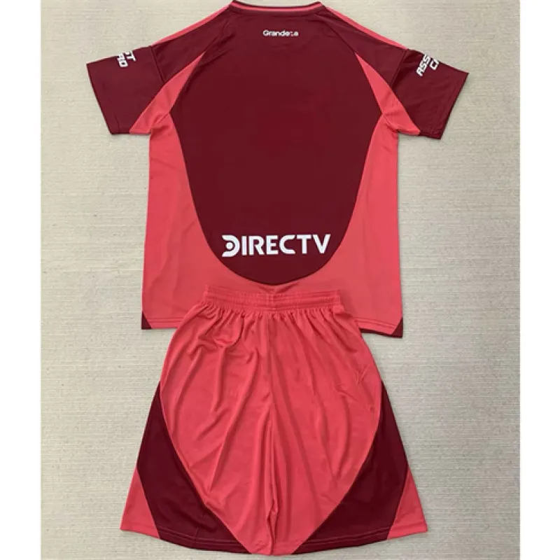River Plate 2024/25 Kids' Away Jersey - Red