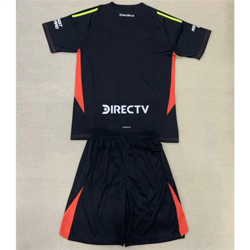 Maillot de gardien de but pour enfants de River Plate 2024/25 - Noir