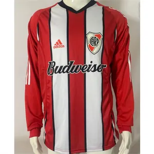 River Plate 2003/04 Auswärts-Retro-Langarmtrikot - Weiß