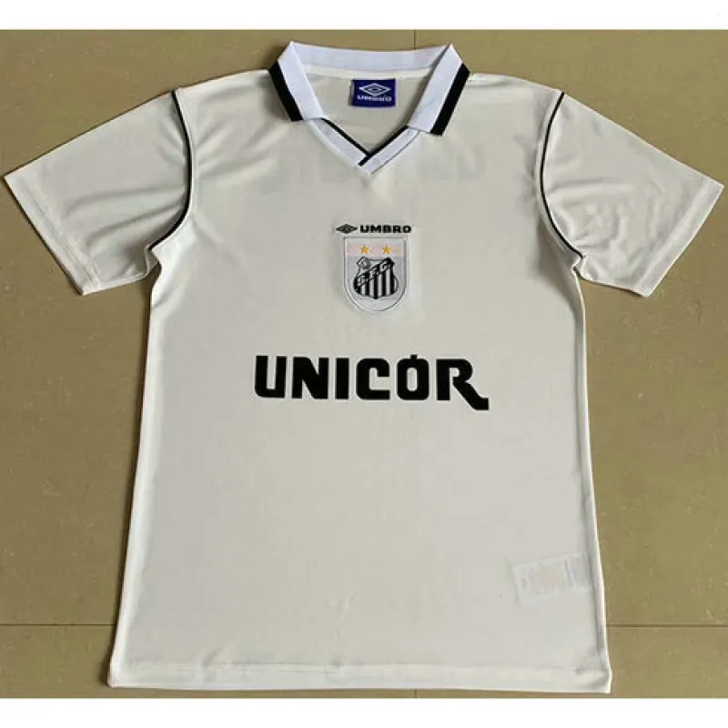 Camiseta de casa retro de Santos 1999 - Blanca