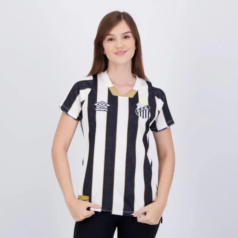 Camiseta visitante femenina de Santos 2024/25 - Negra