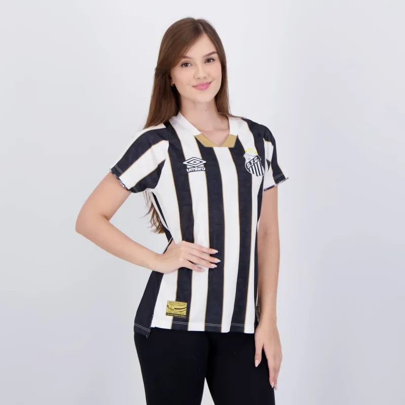 Camiseta visitante femenina de Santos 2024/25 - Negra