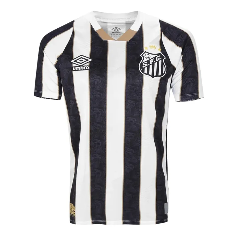 Neymar's Santos 2024/25 Away Kids' Jersey - Black