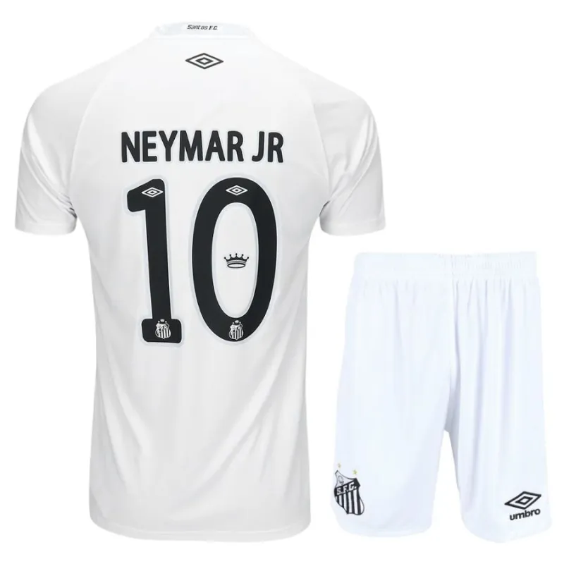 Santos NEYMAR Kinder-Trikot + Shorts 2025/26 Heim - Weiß