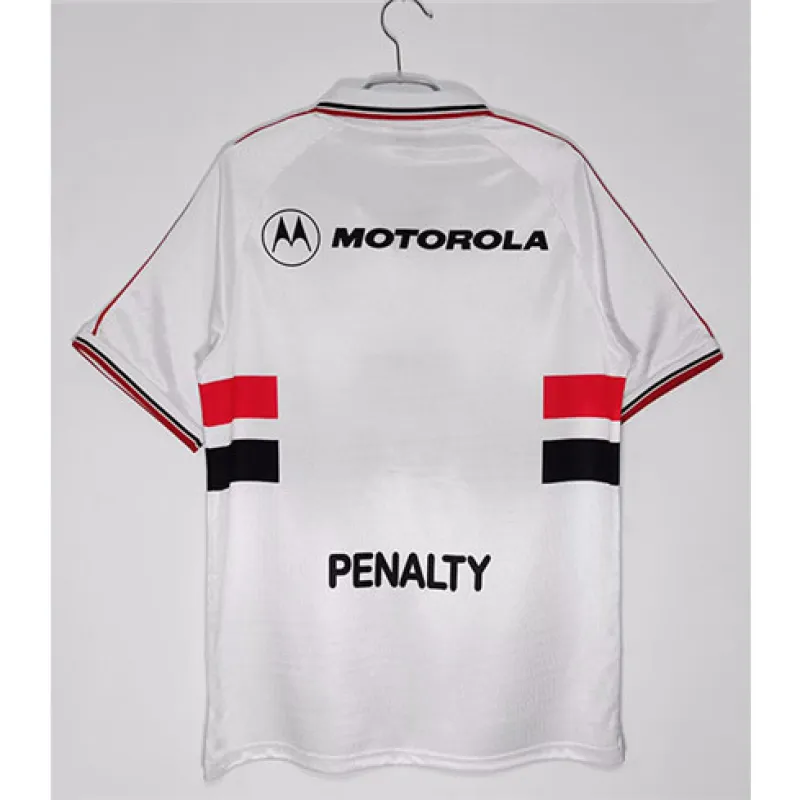 Camiseta retro local de São Paulo de 2000 - Blanca