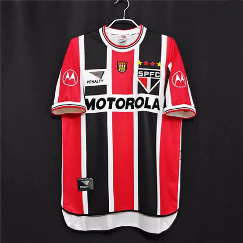 Camiseta retro visitante de São Paulo de 2000 - Roja