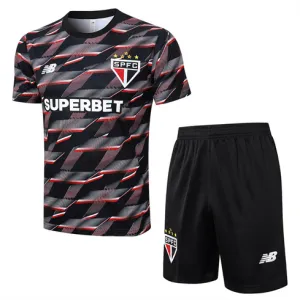 Maglietta + pantaloni corti da allenamento di São Paulo 2024/25 - Nero