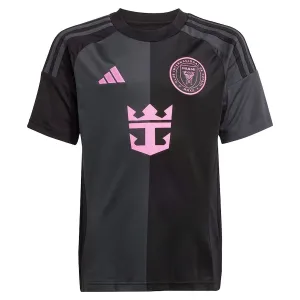 Inter Miami 2025/26 Auswärtskinderfußballtrikot - Schwarz